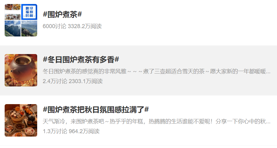 是虛火還是趨勢，圍爐煮茶告訴了我們什么？
