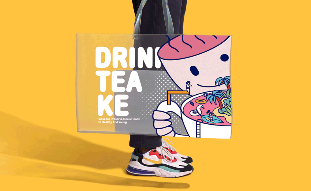 品牌｜餐饮品牌VI设计分享—— 饮茶客茶饮品牌