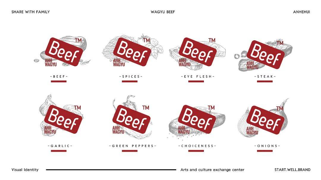 品牌｜餐饮品牌VI设计分享——  安和汇-和牛专门店